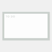 モダンミニマルセージ緑プランナー 長方形シール (正面)