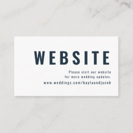 +モダンミニマルタイポグラフィの結婚Webサイト エンクロージャーカード