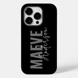 モダンミニマルタイポグラフィエレガント Case-Mate iPhone 14 PROケース
