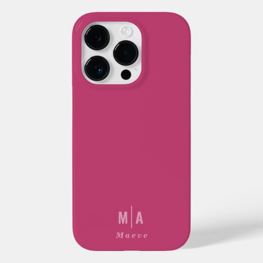 モダンミニマルタイポグラフィガーリーピンク Case-Mate iPhoneケース (裏面)