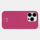 モダンミニマルタイポグラフィガーリーピンク Case-Mate iPhoneケース (裏面 (横))