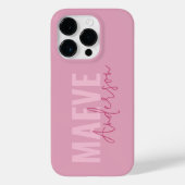 モダンミニマルタイポグラフィガーリー エレガント Case-Mate iPhoneケース (裏面)