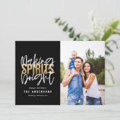 モダンミニマルタイポグラフィシック金ゴールド シーズンカード (スタンド正面)