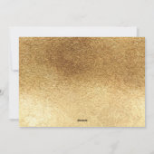 モダンミニマルタイポグラフィシック金ゴールド シーズンカード (裏面)