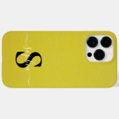 モダンミニマルタイポグラフィー名前のモノグラム Case-Mate iPhoneケース (裏面 (横))