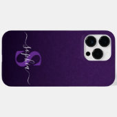 モダンミニマルタイポグラフィー ネームモノグラム Case-Mate iPhoneケース (裏面 (横))