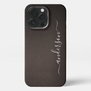 モダンミニマルタイポグラフィー ネームモノグラム iPhone 13 PROケース
