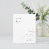 モダンミニマルタイポグラフィー Save the Date セーブザデート (スタンド正面)