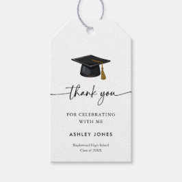 モダンミニマルタイポグラフィ卒業式 ギフトタグ