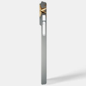 モダンミニマルタイポグラフィ名モノグラムの Case-Mate iPhoneケース (裏面 / 左)