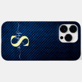 モダンミニマルタイポグラフィ名モノグラムの Case-Mate iPhoneケース (裏面 (横))