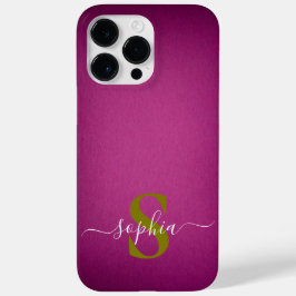 モダンミニマルタイポグラフィ名モノグラムの Case-Mate iPhone 14 PRO MAXケース