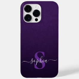 モダンミニマルタイポグラフィ名モノグラムの Case-Mate iPhone 14 PRO MAXケース