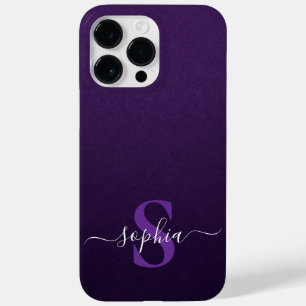 モダンミニマルタイポグラフィ名モノグラムの Case-Mate iPhone 14 PRO MAXケース