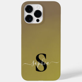 モダンミニマルタイポグラフィ名モノグラムの Case-Mate iPhone 14 PRO MAXケース