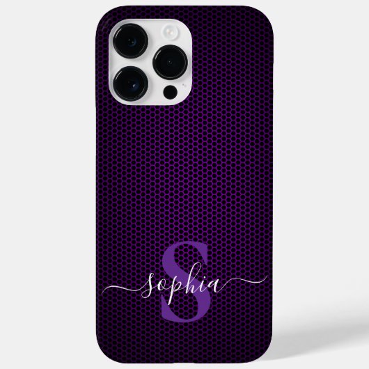 モダンミニマルタイポグラフィ名モノグラムの Case-Mate iPhoneケース (裏面)