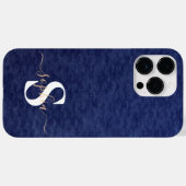 モダンミニマルタイポグラフィ名モノグラムの Case-Mate iPhoneケース (裏面 (横))