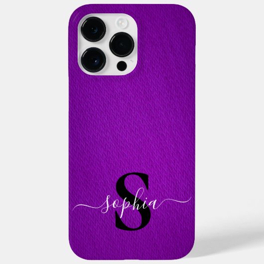 モダンミニマルタイポグラフィ名モノグラムの Case-Mate iPhoneケース (裏面)