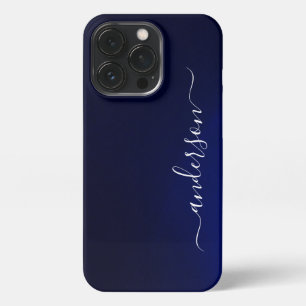 モダンミニマルタイポグラフィ名モノグラムの iPhone 13 PROケース