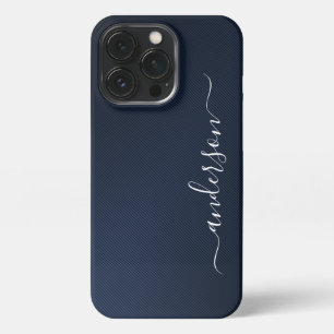 モダンミニマルタイポグラフィ名モノグラムの iPhone 13 PROケース