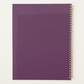 モダンミニマルタイポグラフィ紫2022年 プランナー手帳 (裏面)