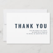 +モダンミニマルタイポグラフィ結婚の皆様 サンキューカード (正面)