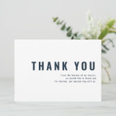 +モダンミニマルタイポグラフィ結婚の皆様 サンキューカード (スタンド正面)