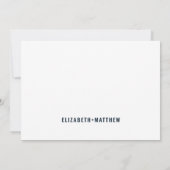 +モダンミニマルタイポグラフィ結婚の皆様 サンキューカード (裏面)