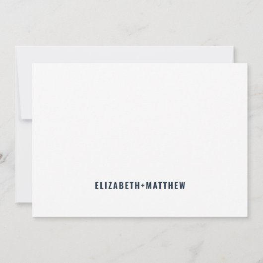 +モダンミニマルタイポグラフィ結婚の皆様 サンキューカード (裏面)