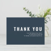 +モダンミニマルタイポグラフィ結婚の皆様 サンキューカード (スタンド正面)