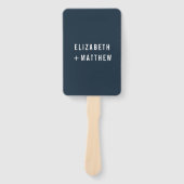 +モダンミニマルタイポグラフィ結婚の皆様 ハンドファン (正面)