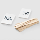 +モダンミニマルタイポグラフィ結婚の皆様 ハンドファン (組立なし)