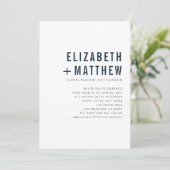 +モダンミニマルタイポグラフィ結婚の 招待状 (スタンド正面)