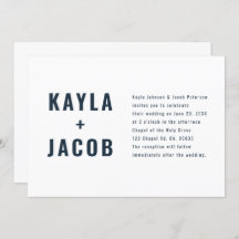 +モダンミニマルタイポグラフィ結婚式招待状