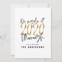 モダンミニマルタイポグラフィ金ゴールドシックホリデー2020