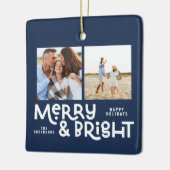 モダンミニマルタイポグラフィ2写真 セラミックオーナメント (左)