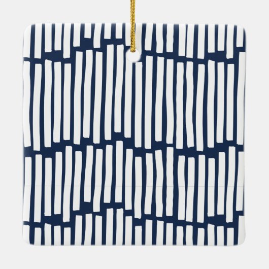 モダンミニマルタイポグラフィ2写真 セラミックオーナメント (裏面)