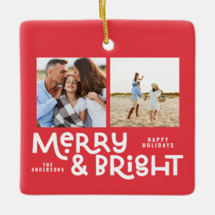 モダンミニマルタイポグラフィ2写真 セラミックオーナメント