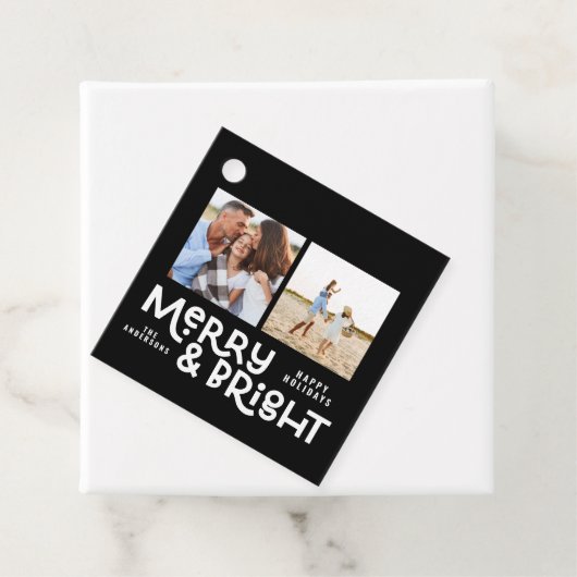 モダンミニマルタイポグラフィ2写真Christmas Fav フェイバータグ (インサイチュ)