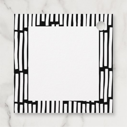 モダンミニマルタイポグラフィ2写真Christmas Fav フェイバータグ (裏面)