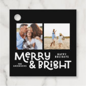 モダンミニマルタイポグラフィ2写真Christmas Fav フェイバータグ (正面)