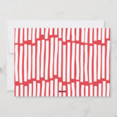 モダンミニマルタイポグラフィ3写真クリスマスおもしろいホー シーズンカード (裏面)