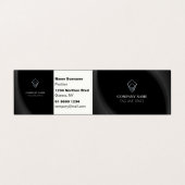 モダンミニマルタイポグラフィ 名刺 (外部フラット)
