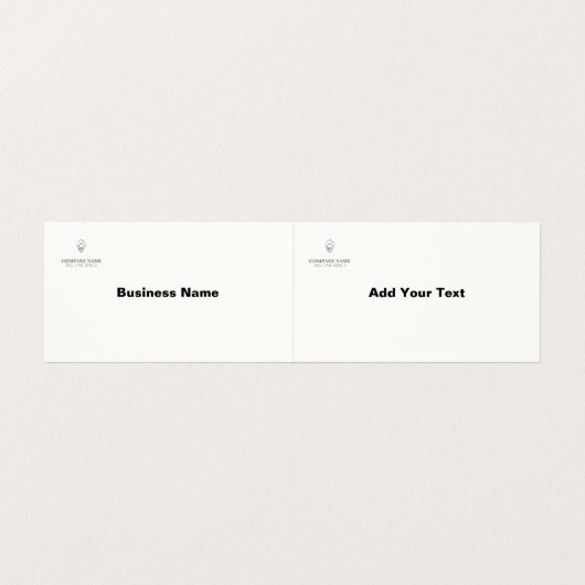 モダンミニマルタイポグラフィ 名刺 (内部フラット)