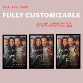 モダンミニマルタイポグラフィ 箔シーズンカード