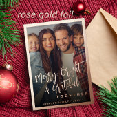 モダンミニマルタイポグラフィ 箔シーズンカード