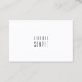 モダンミニマルデザイン洗練頭が切れる平野 名刺 (正面)