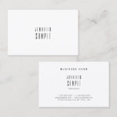 モダンミニマルデザイン洗練頭が切れる平野 名刺 (正面/裏面)