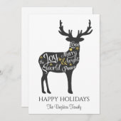 モダンミニマルトナカイ シーズンカード (正面/裏面)