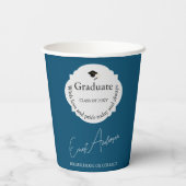 モダンミニマルトレンディーエレガント卒業 紙コップ (裏面)